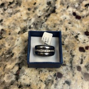 Sterling ring with cubic zirconia